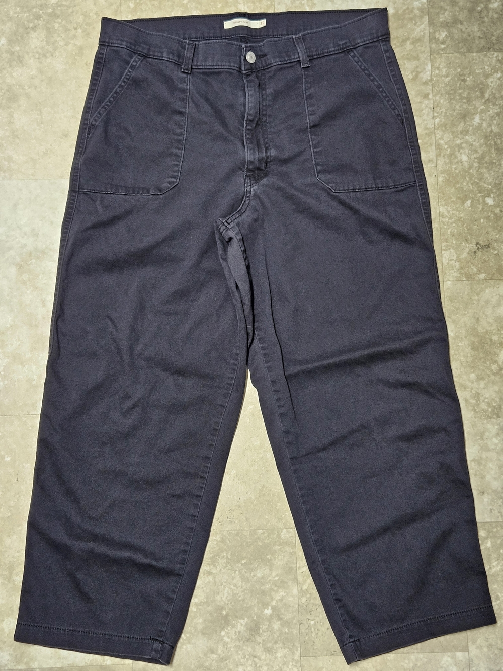 Levi's Utility Pants Womens Size 32 Black Boxy Streetwear